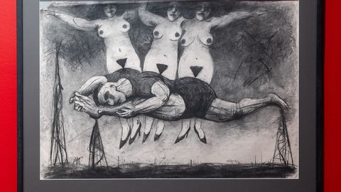 Priit Pärn Exhibits Stark Charcoal Drawings, Departing From Animated Style