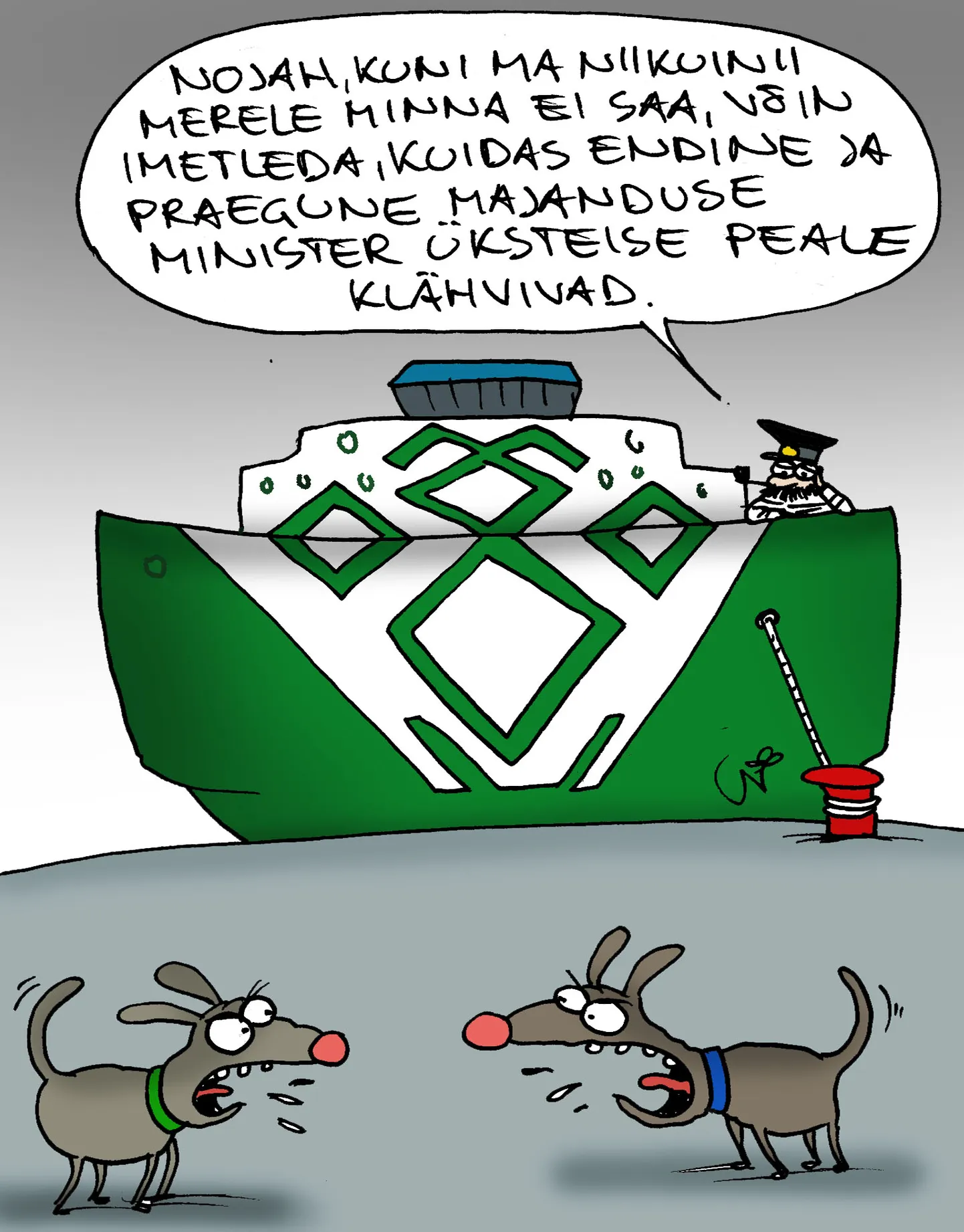Sõnasõda laevasõidu asemel.
