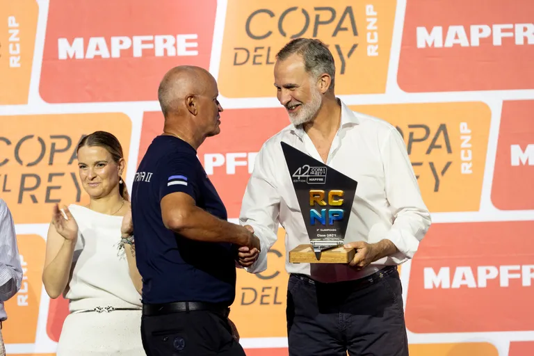 Aivar Tuulberg ja Hispaania kuningas Felipe - Copa del rey MAPFRE 2024