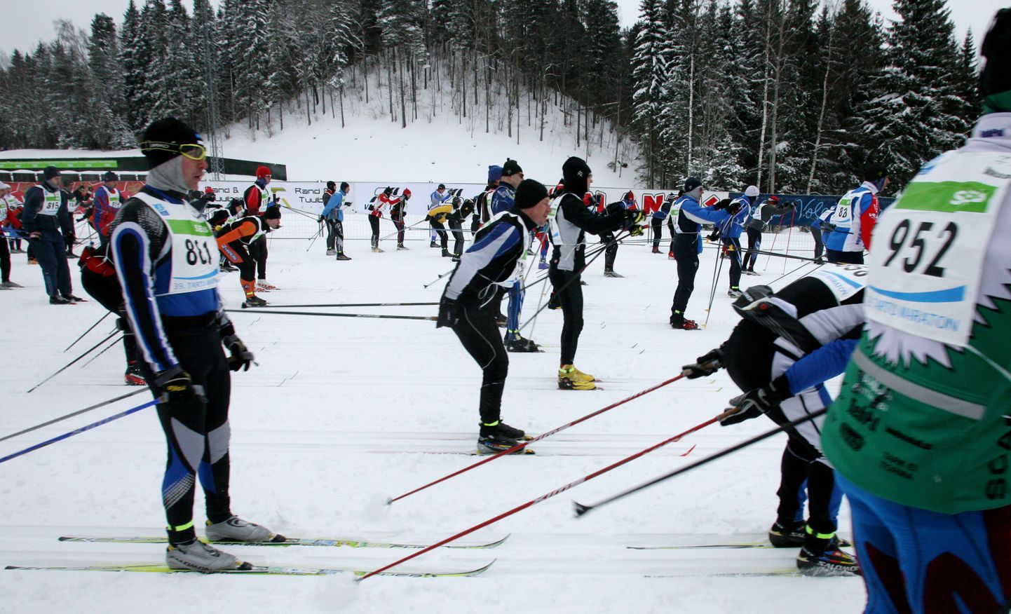 Tartu maratoni start Otepääl.