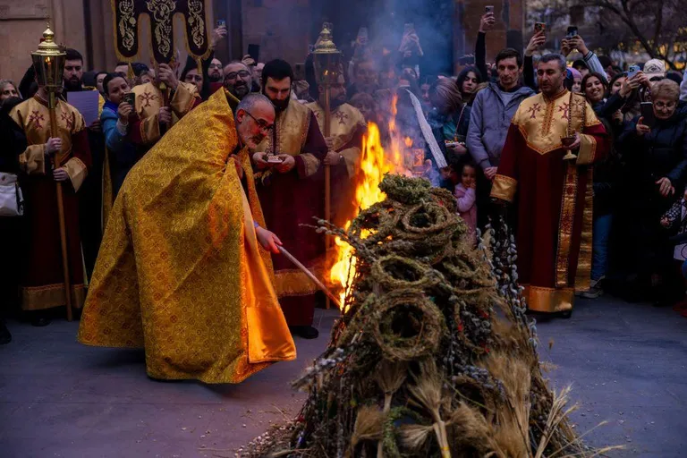 Традиционный ритуал в праздник Сретения.