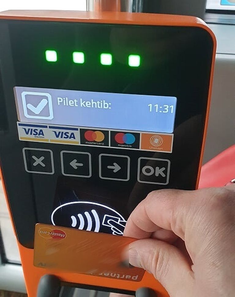 Pangakaardiga piletiost Tallinna ühistranspordis
