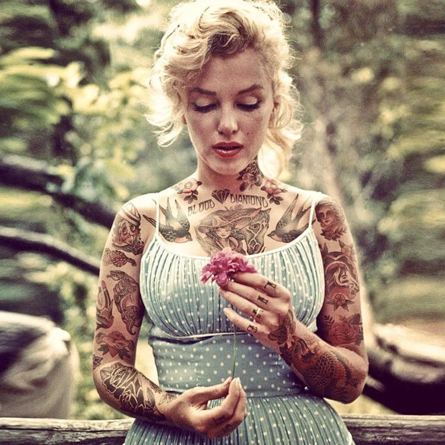 Tätoveeritud Marilyn Monroe