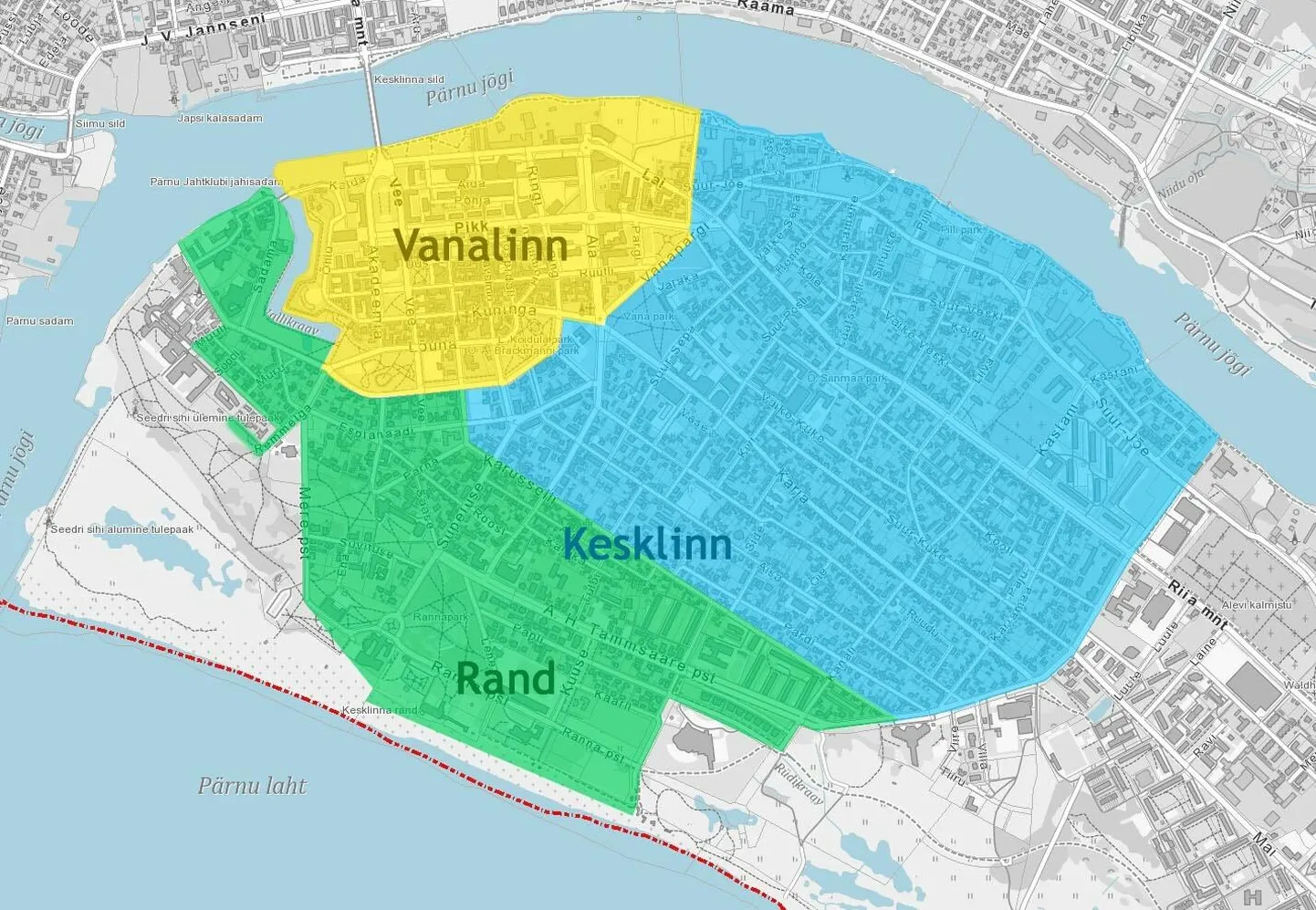 Kui volikogu uue parkimiskorra kinnitab, hakkab tullu 1. maist olema Pärnus kolm tasulise parkimise tsooni: vanalinn, kesklinn ja rand.