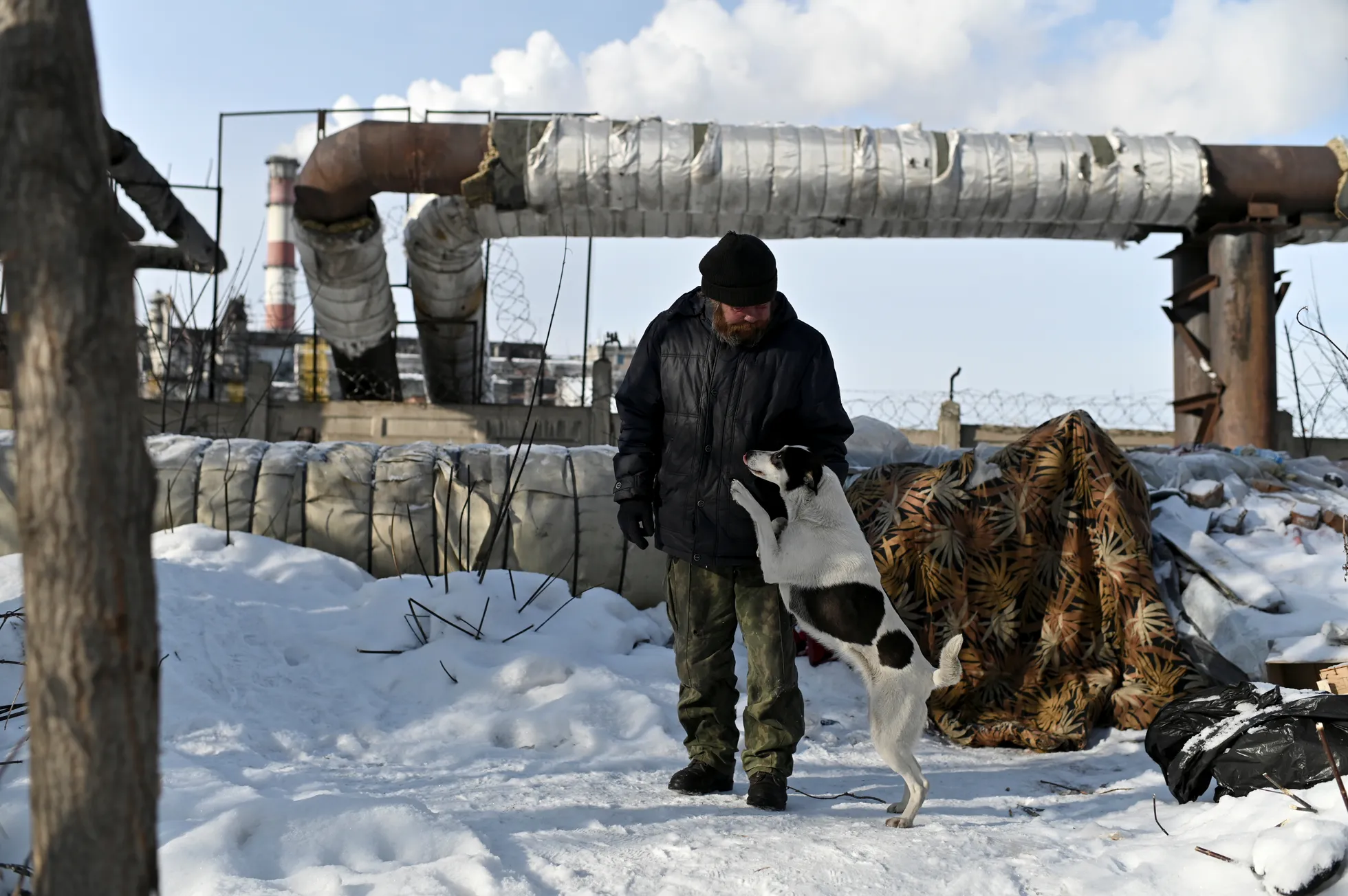 46-летний Алексей Вергунов и его собака Белла