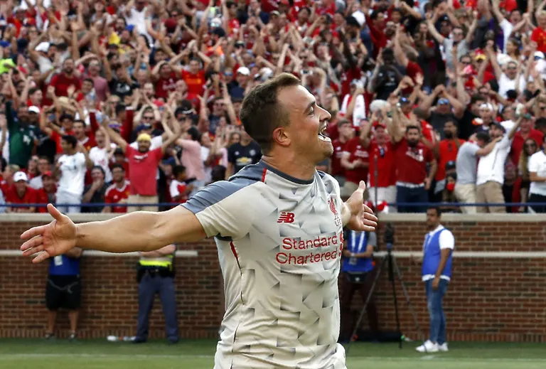 Liverpool maksis Xherdan Shaqiri eest Stoke Cityle 15 miljonit eurot.