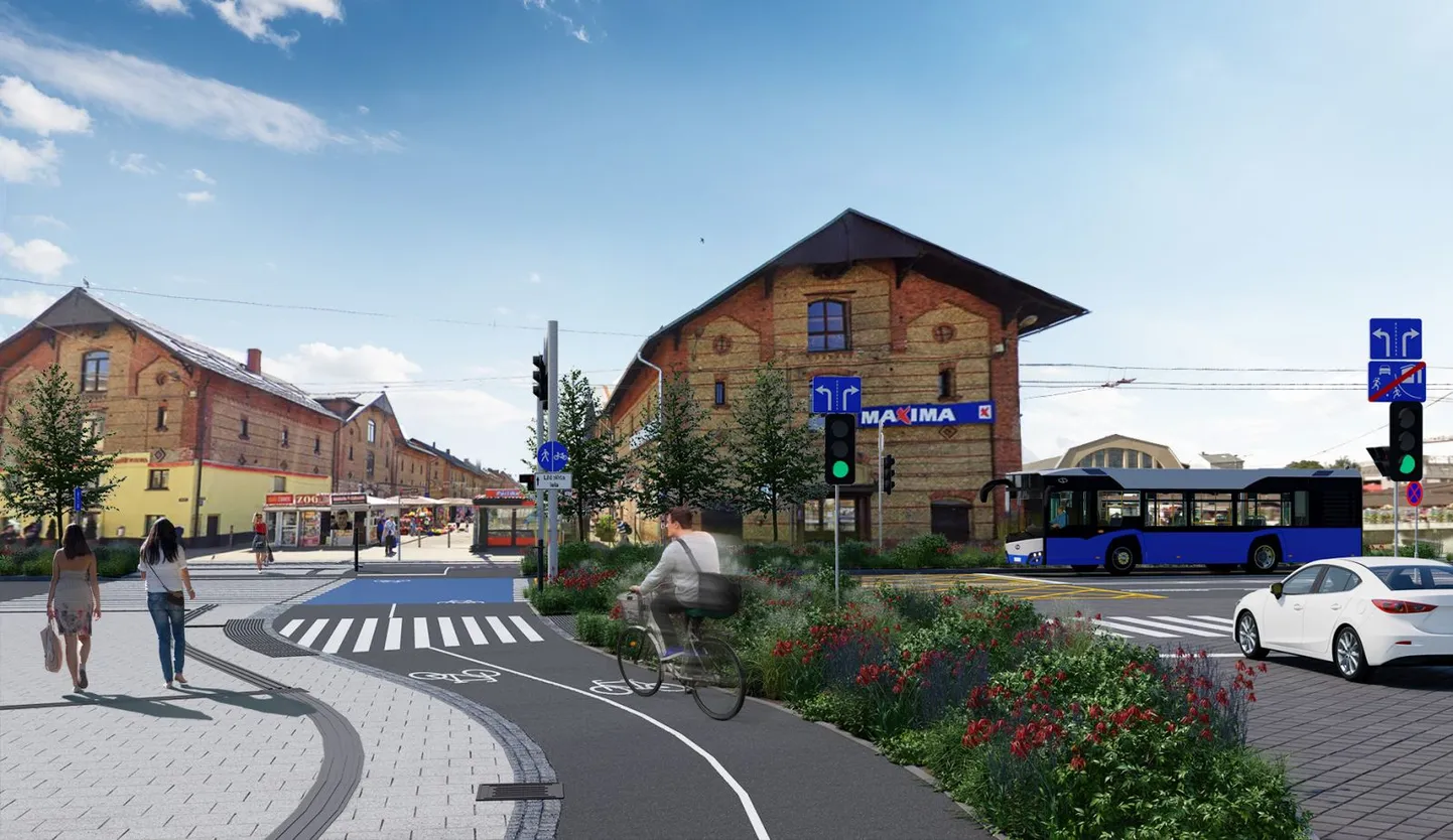 Центр Риги после строительства Rail Baltica
