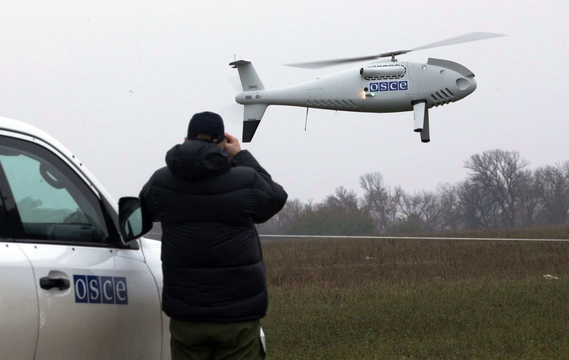 OSCE vaatlusdroon Ukrainas.