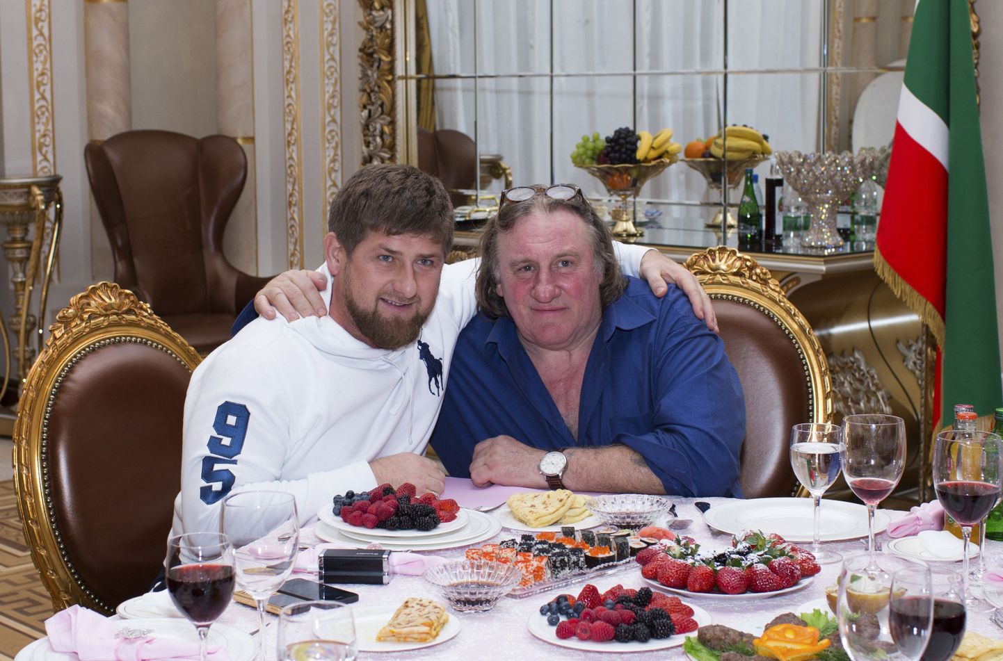 Gerard Depardieu (paremal) ja Ramzan Kadõrov