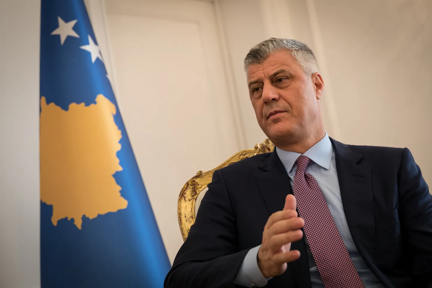Kosovo president Hashim Thaçi.