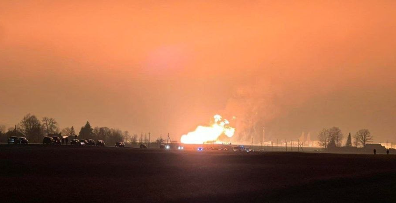 Põhja-Leedus toimus reedel gaasitoru plahvatus.