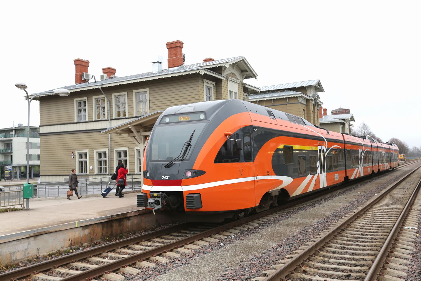 Pildil Tartu-Tallinn rong Tartu vaksalis.