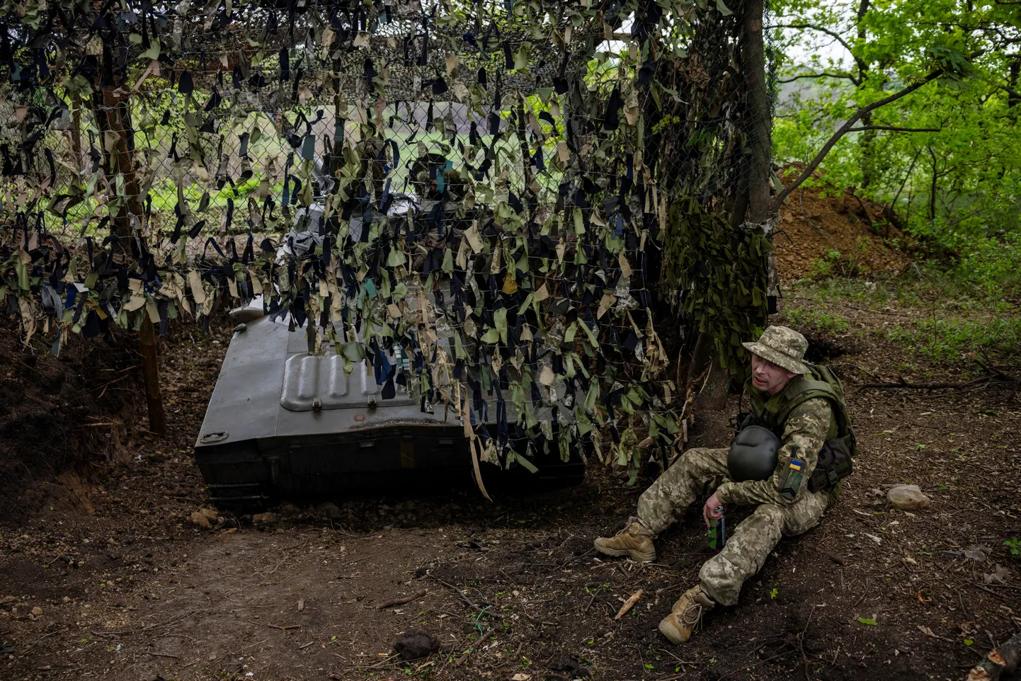 Ukraina sõjaväelased Kupjanski lähedal.
