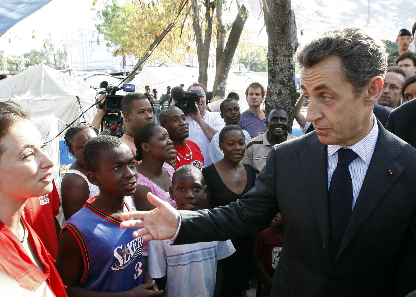 Nicolas Sarkozy Haitil