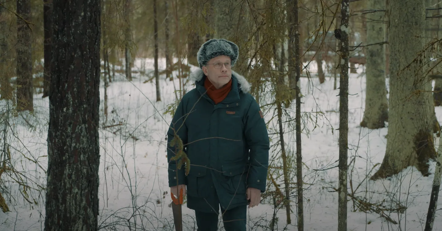 Kaader linnapea jõulutervituse videoklipist.