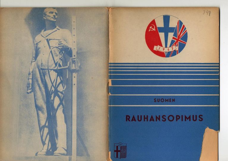 Финский буклет с текстом советско-финского мирного договора 1947 года.