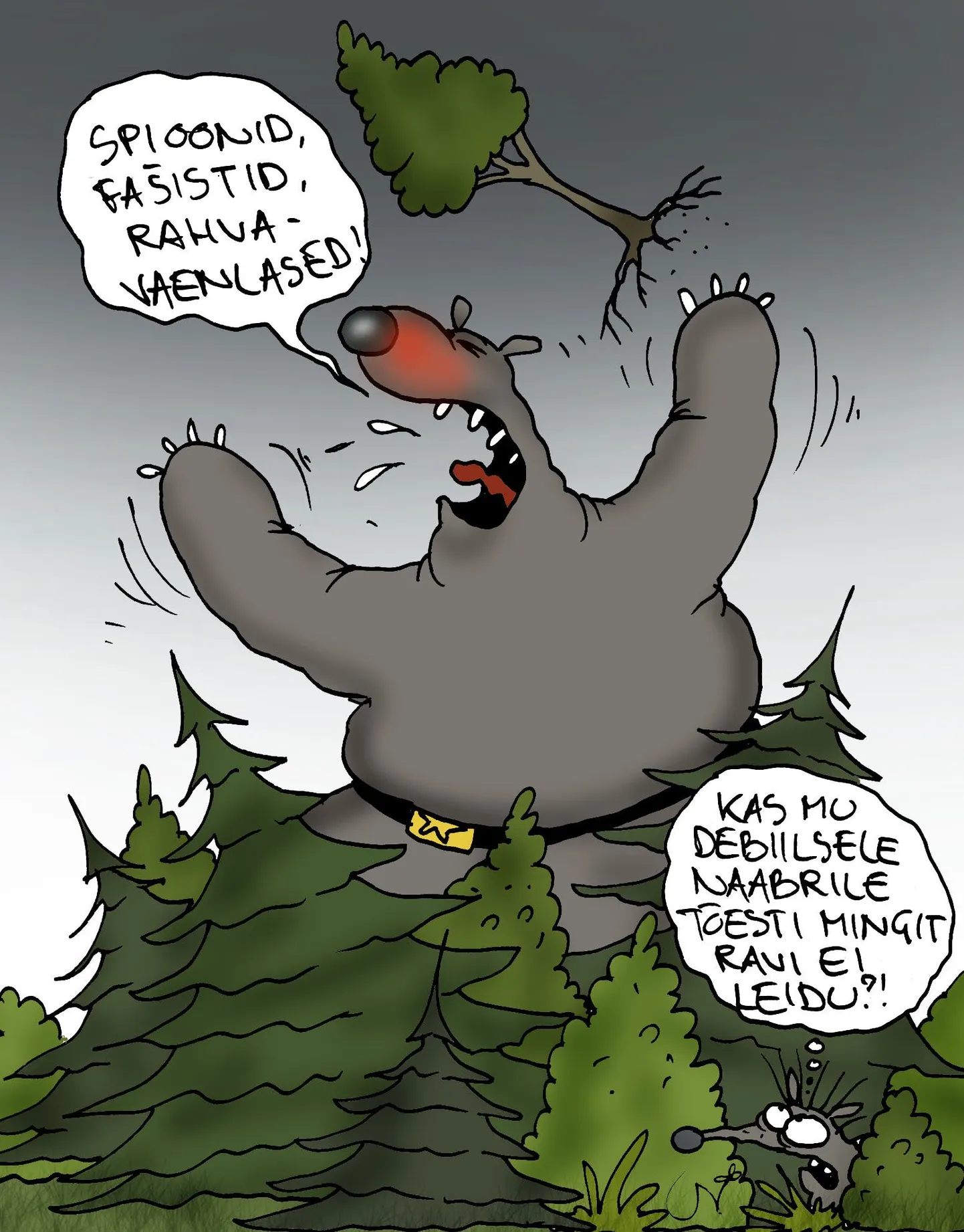Siil ja tema debiilne naaber.
