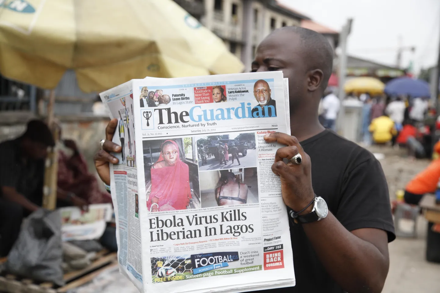 Nigeerias Lagoses leiti esimene ebola-juhtum - seal suri haigusesse üks libeerlane.