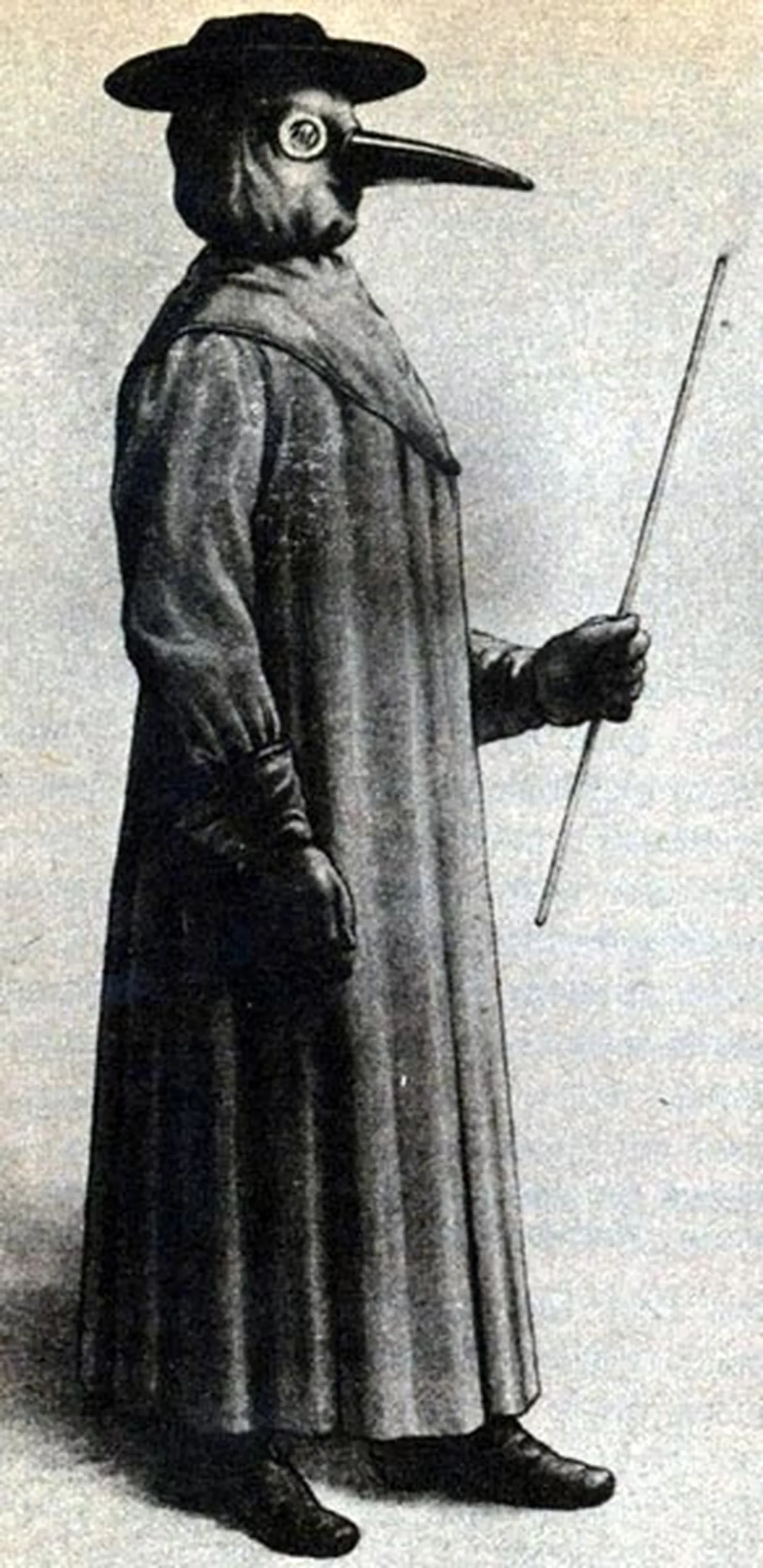 Buboņu mēra ārsts.