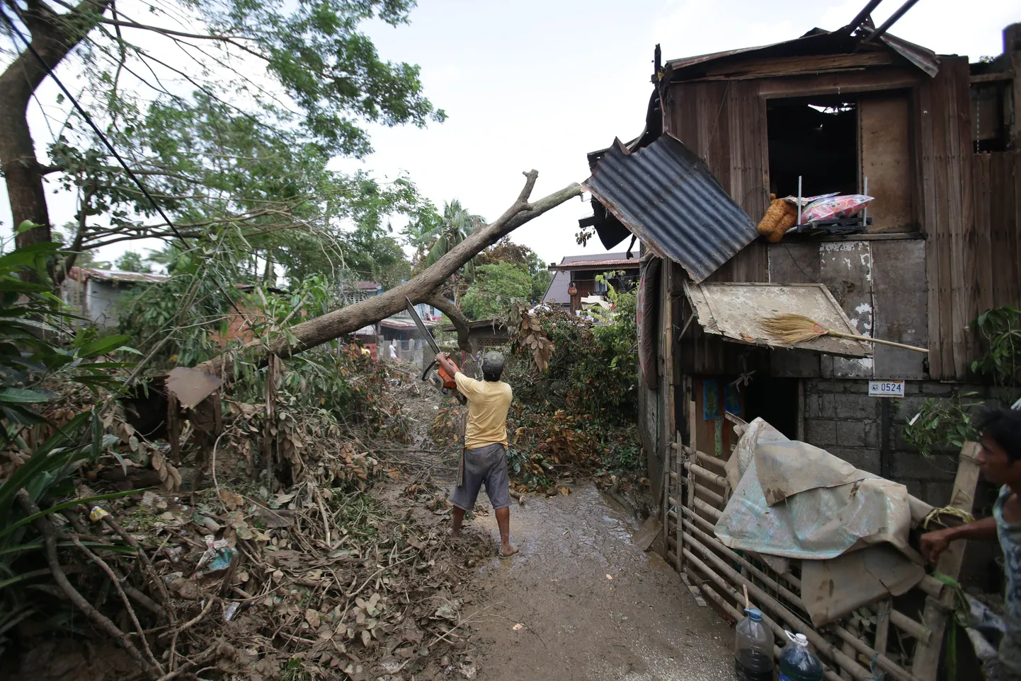 Taifuuni Nari jäljed Põhja-Filipiinidel Bulacani provintsis San Miguelis.