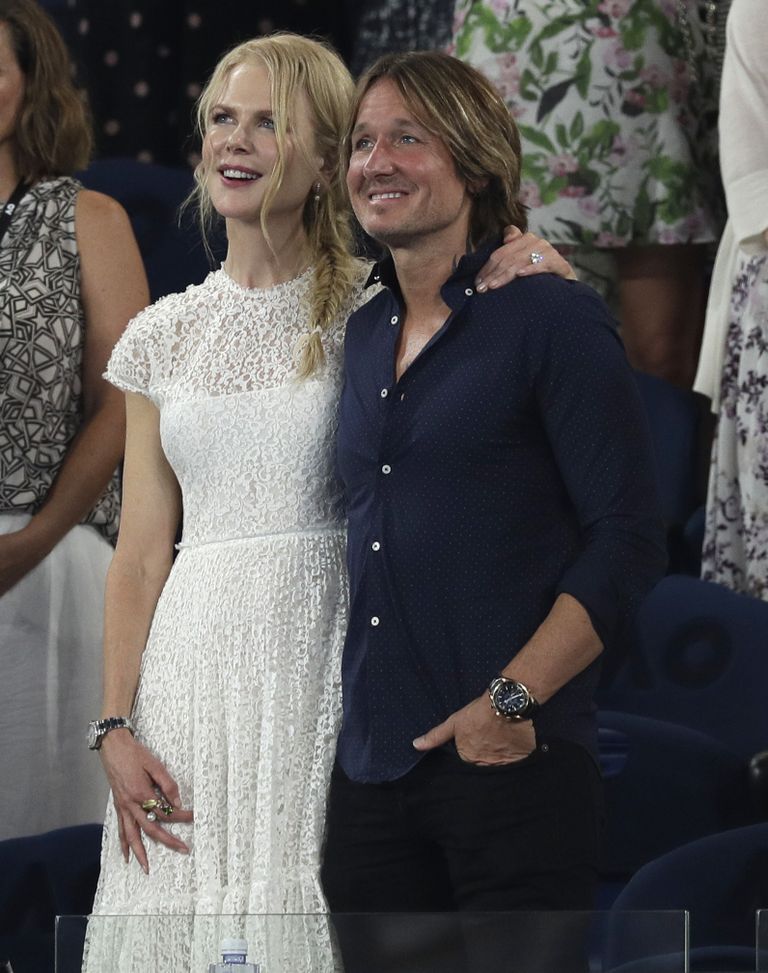 Nicole Kidman ja Keith Urban jaanuaris 2019 Melbourne'is Austraalia lahtisi tennisemeistrivõistlusi vaatamas