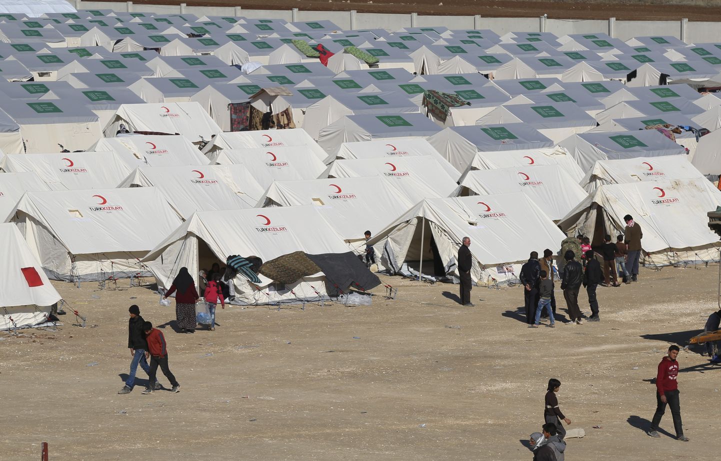 Türgi poolt rahastatud pagulaslaager piiri ääres Süüria põhjaosas