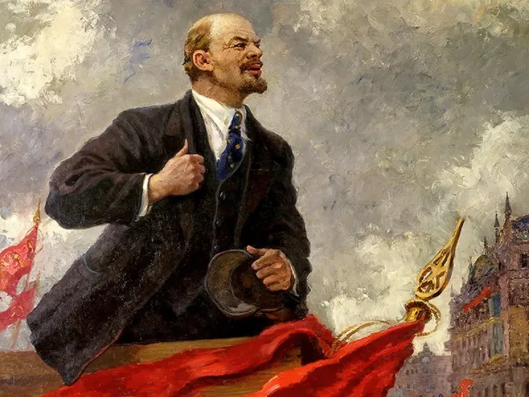 Klassikaline posteri-Lenin – nagu taevane jumal