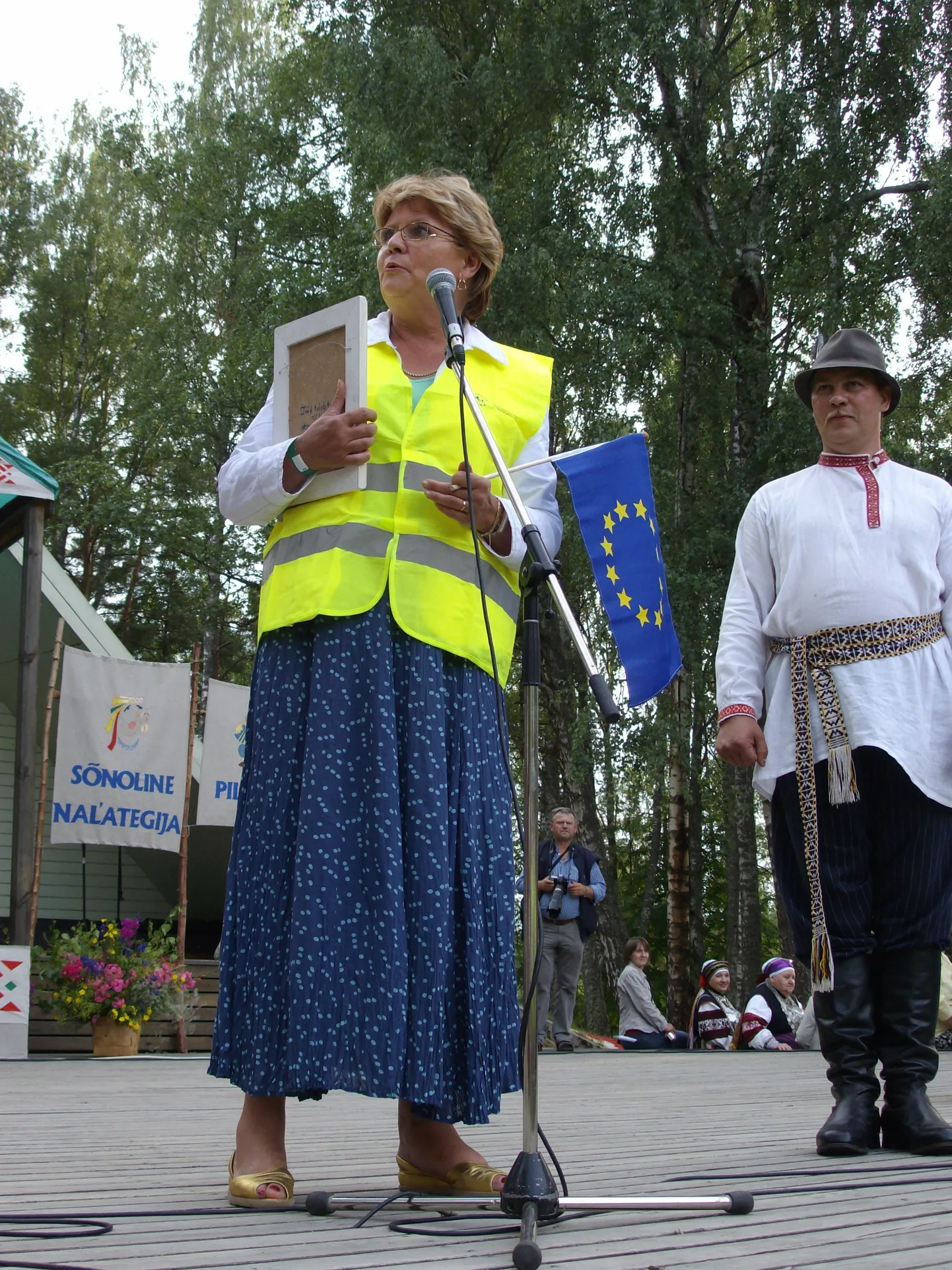 Siiri Oviir eelmise aasta augustis Seto kuiningriigi päevadel.
