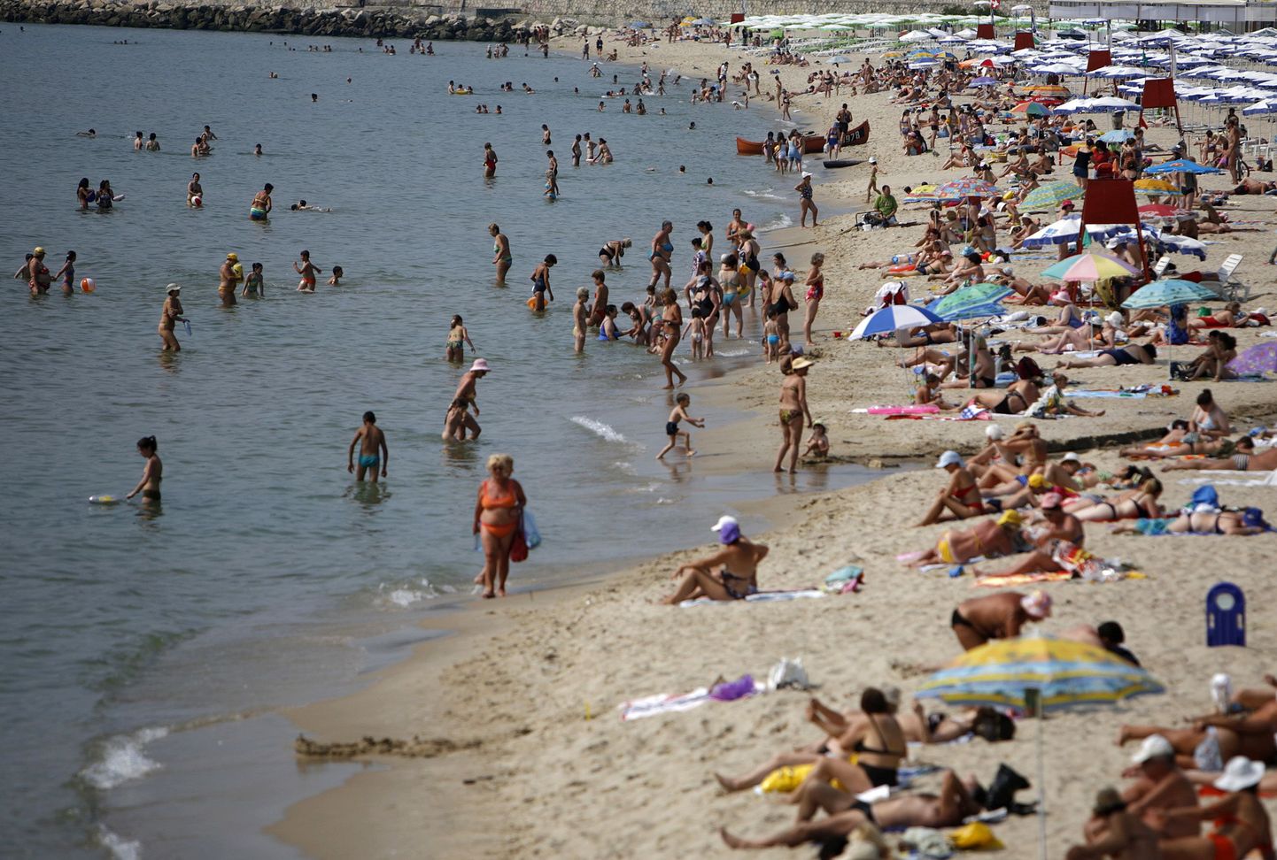 Varna rand Bulgaarias, kus ujumine on täiesti lubatud
