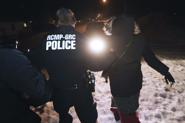 Kanada politsei ja põgenikud