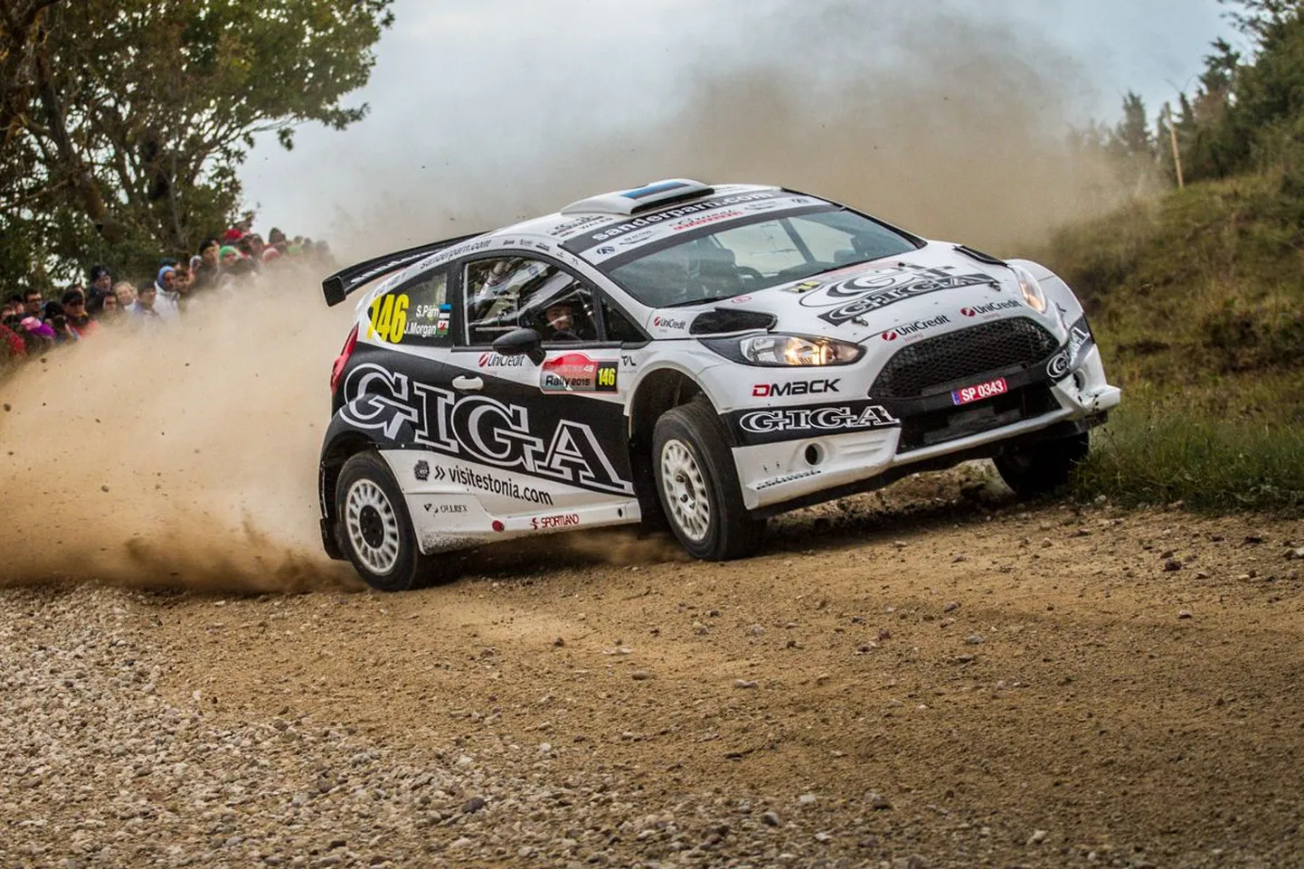 Sander Pärn ja James Morgan Saaremaa rallil.