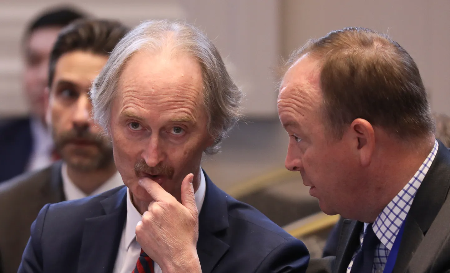 ÜRO Süüria eriesindaja Geir Pedersen reedel Nur-Sultanis Astana protsessi Süüria-teemalistel kõnelustel.