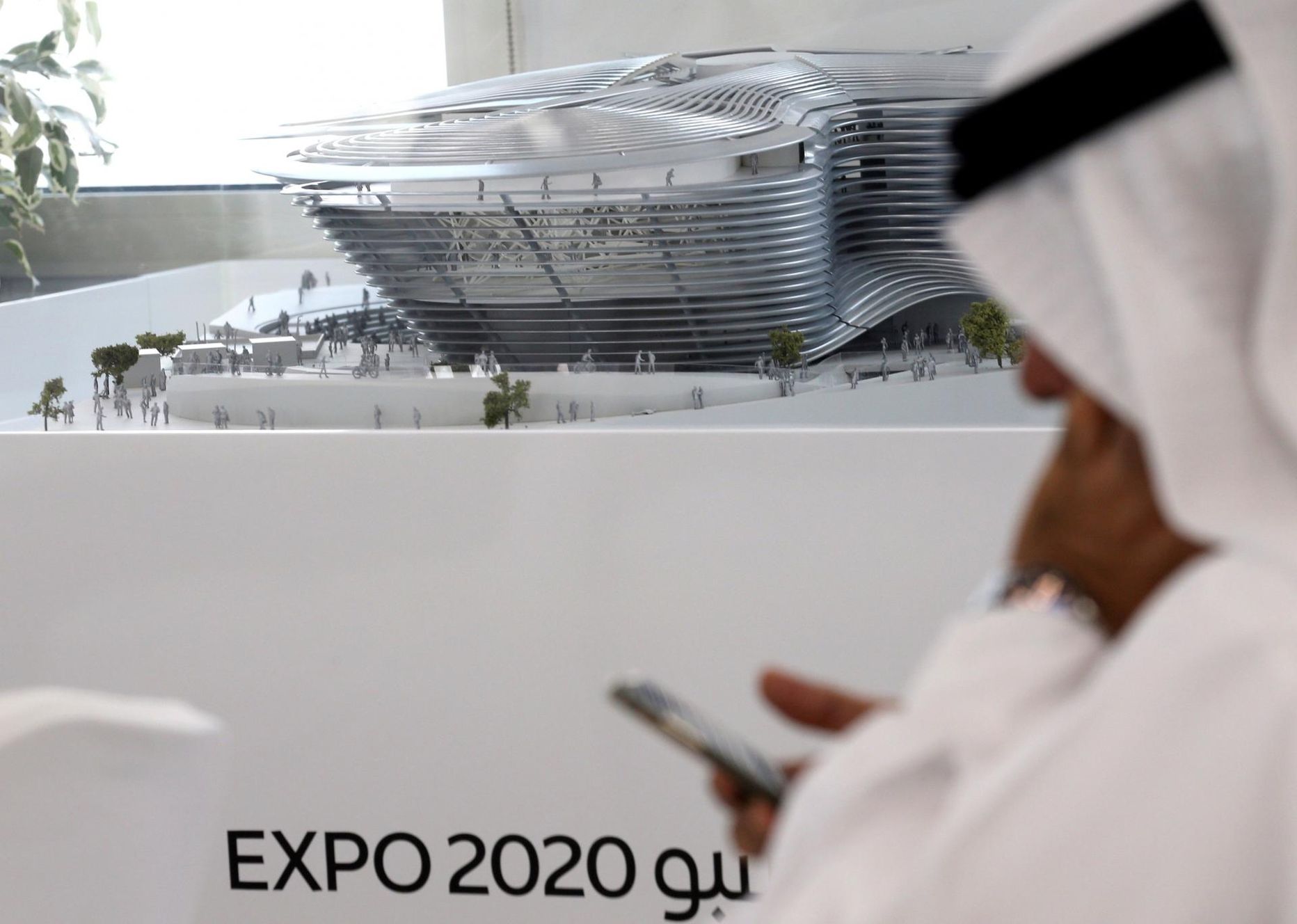 EXPO Dubai maailmanäituse toimumispaiga mudel.