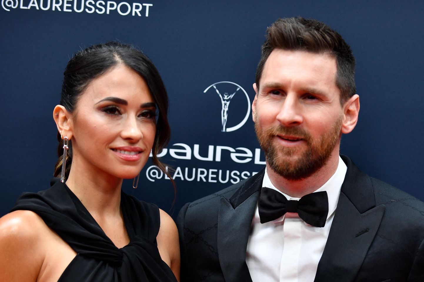 Jalgpallur Lionel Messi ja tema abikaasa Antonela Roccuzzo 2023. aastal.
