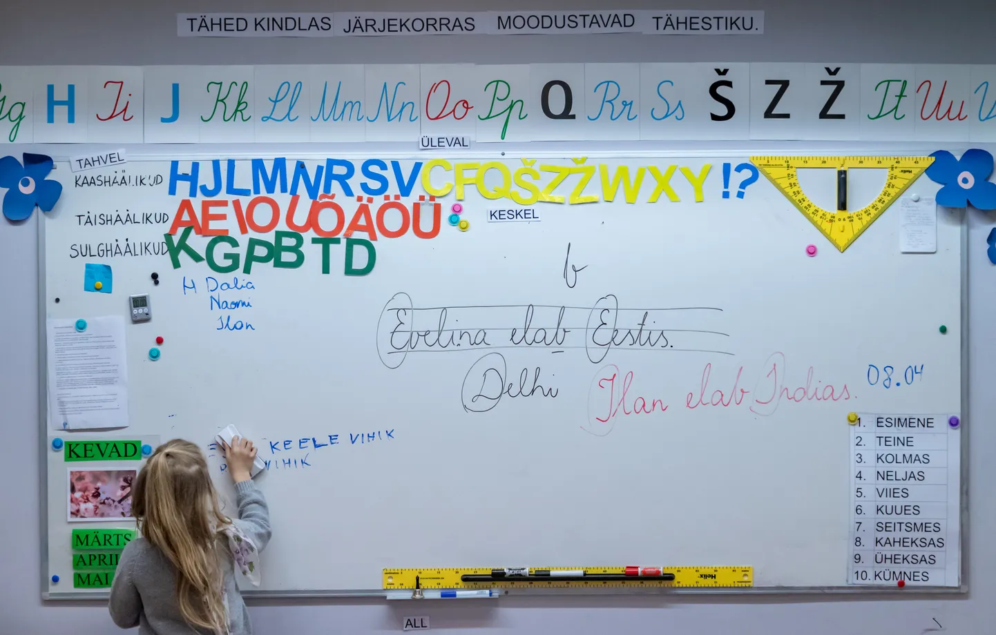 Paljudes koolides on eesti keelest erineva kodukeelega õpilasi