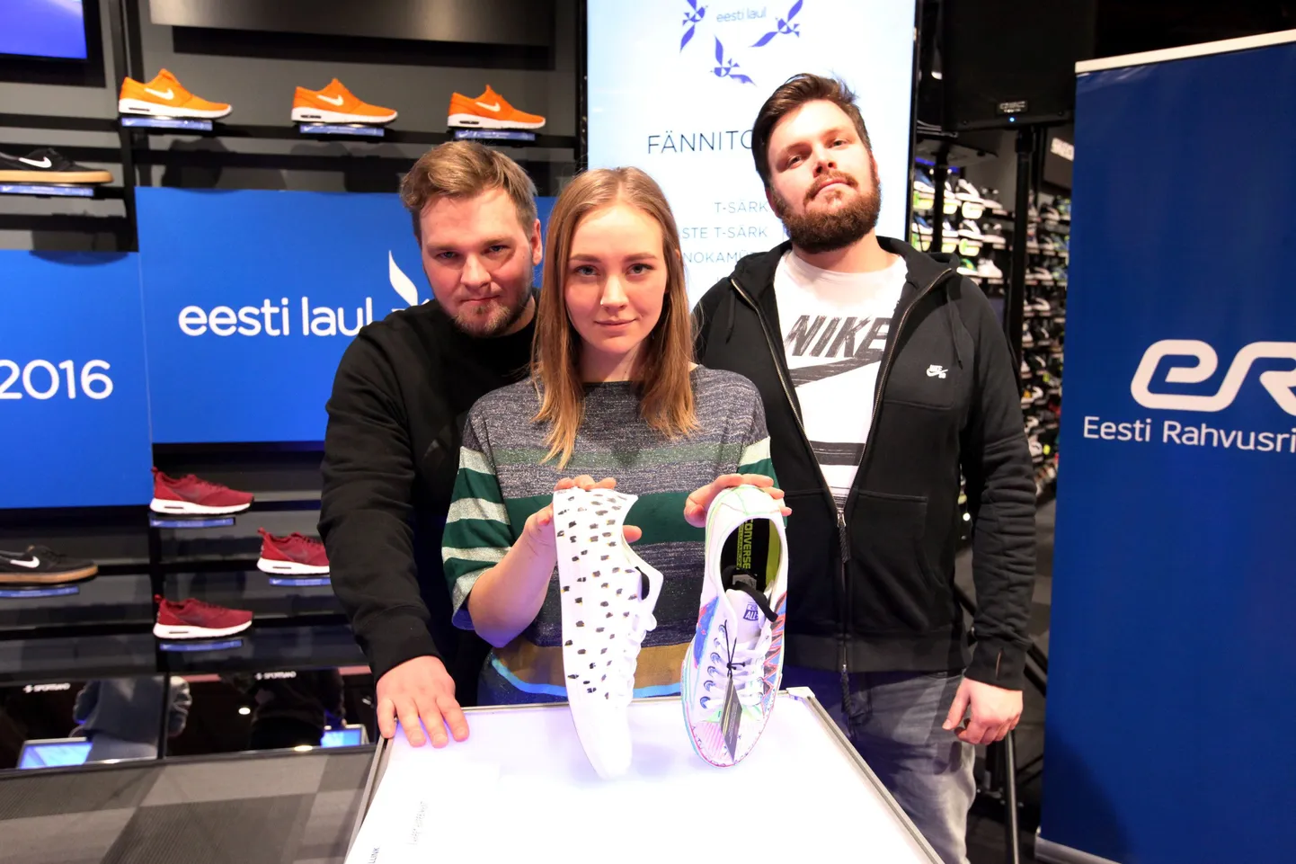 Eesti Laul 2016 pressiüritus Sportlandis - finalistid disainisid ketse