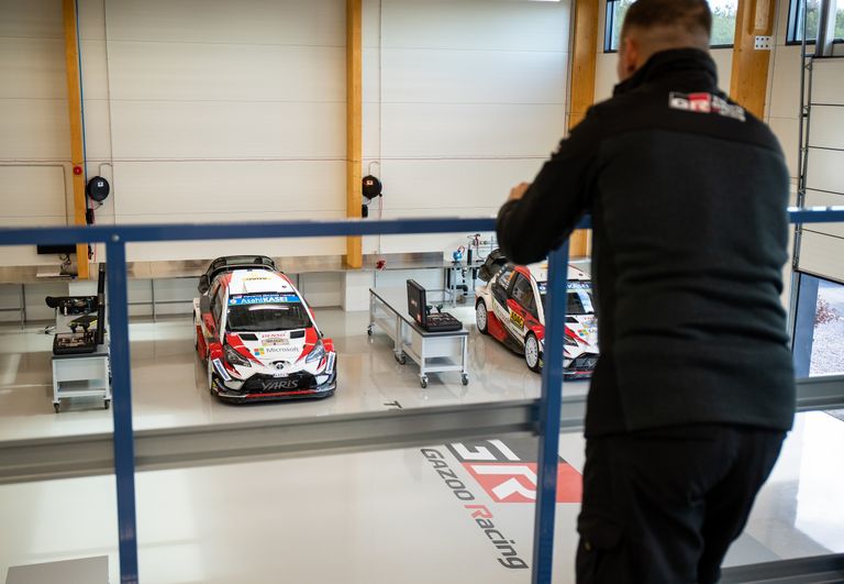 Toyota Yaris WRC-autod Peetri logistikakeskuses 2018. aastal.