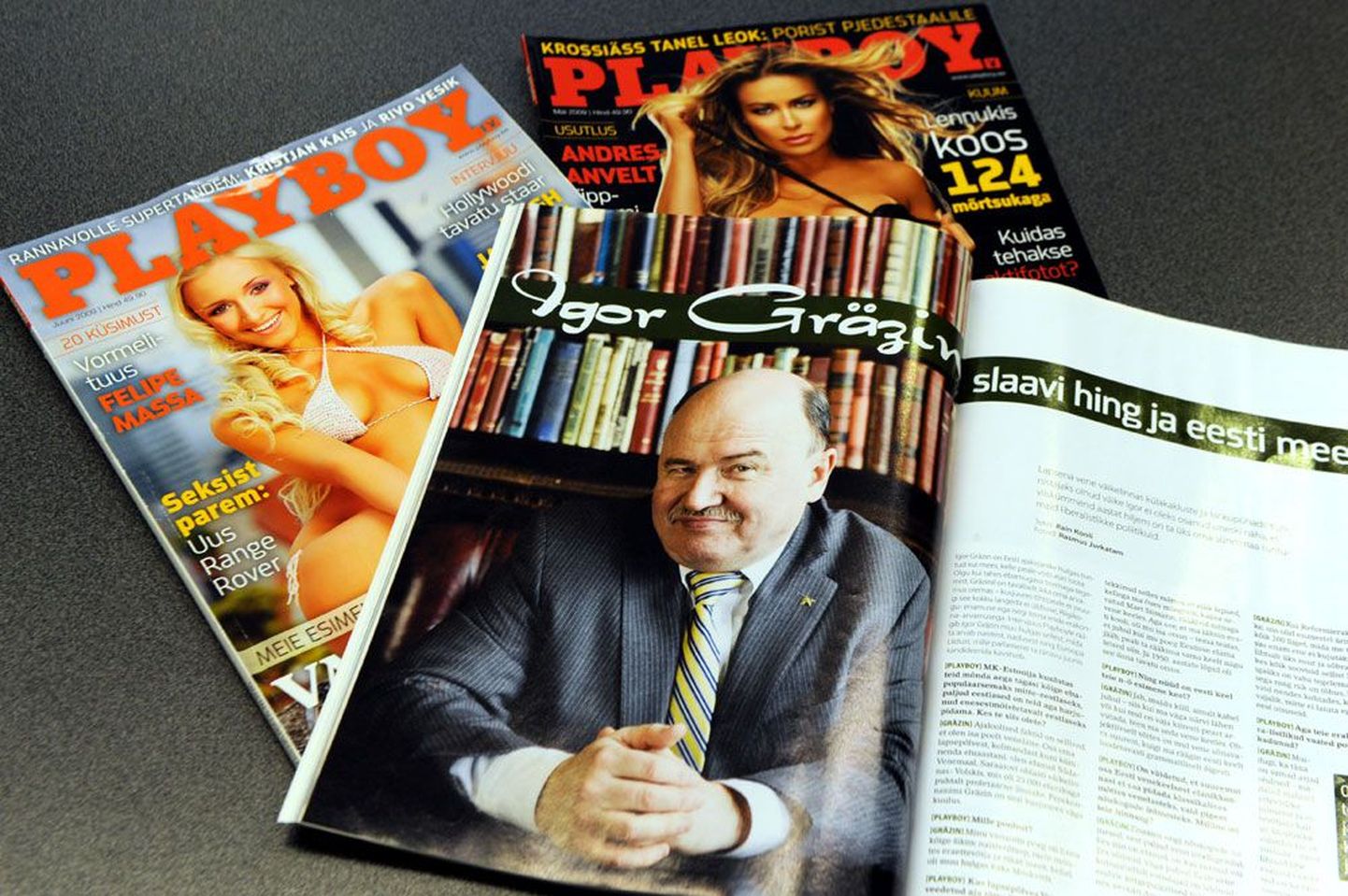 Gräzin ei hakka keerutama ja puudumist kõhuvaluga vabandama. «Playboy on filosoofilises mõttes maailma üks    kõige olulisemaid ajakirju!» on riigikogu liige veendunud.