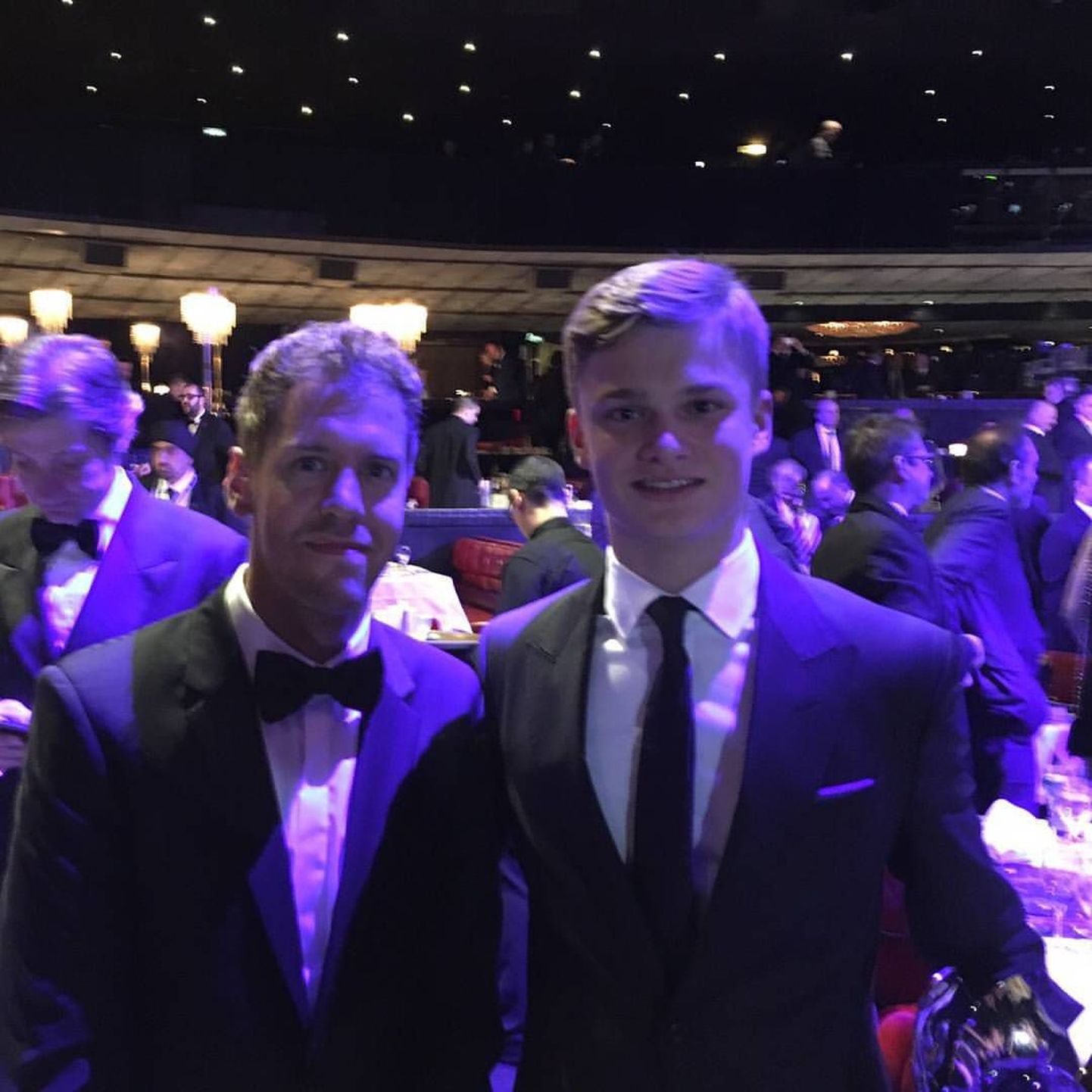 Ralf Aron ja Sebastian Vettel.