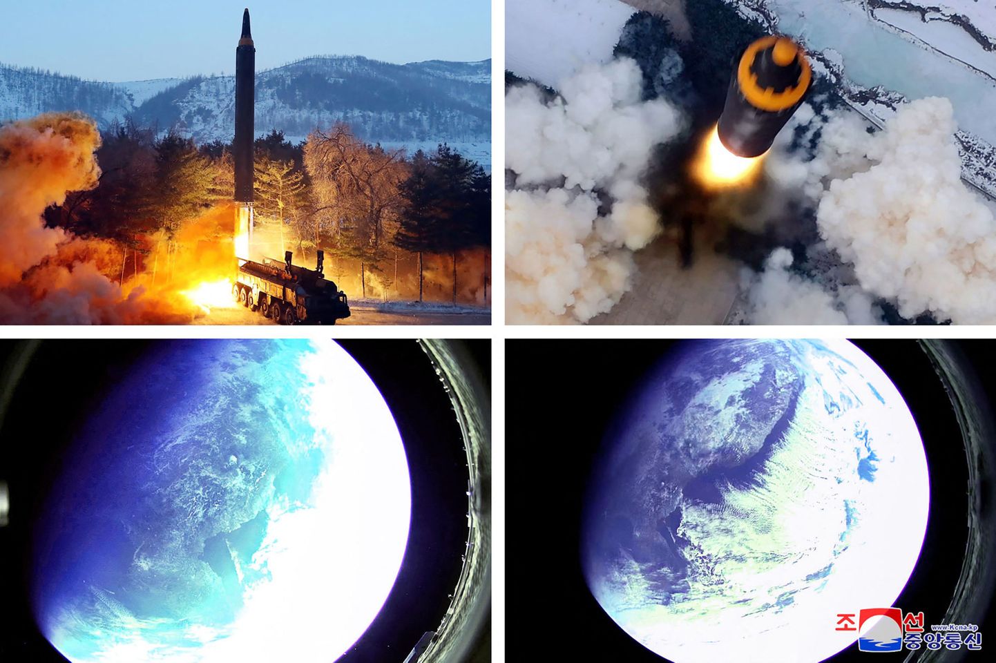 Põhja-Korea uudisteagentuur KCNA näitas ka 31. jaanuaril ballistilise raketi katsetust.
