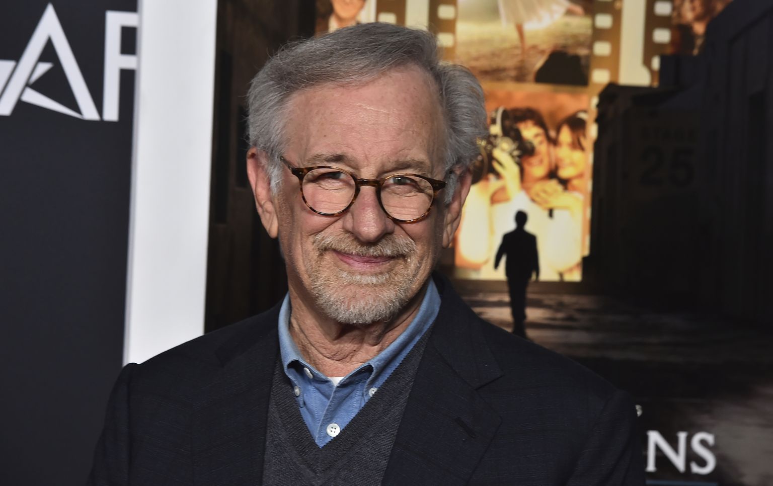 Steven Spielberg oma värske filmi esilinastusel.