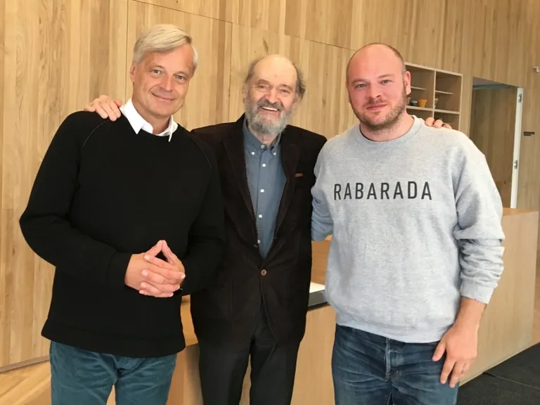 Neeme Raud, Arvo Pärt ja Kaupo Kikkas.