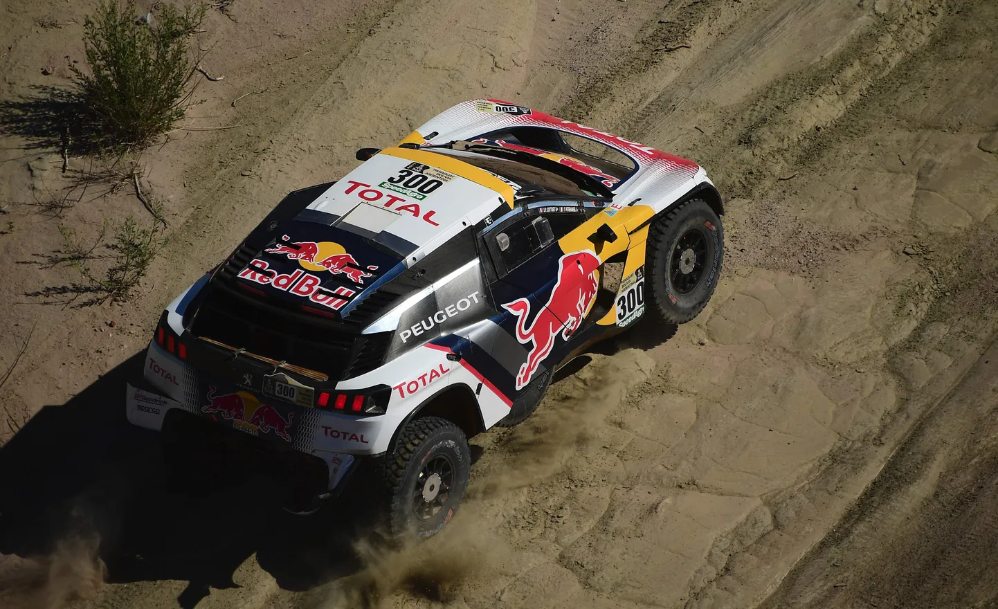 Stephane Peterhansel ja Jean Paul Cottret Dakari rallil.