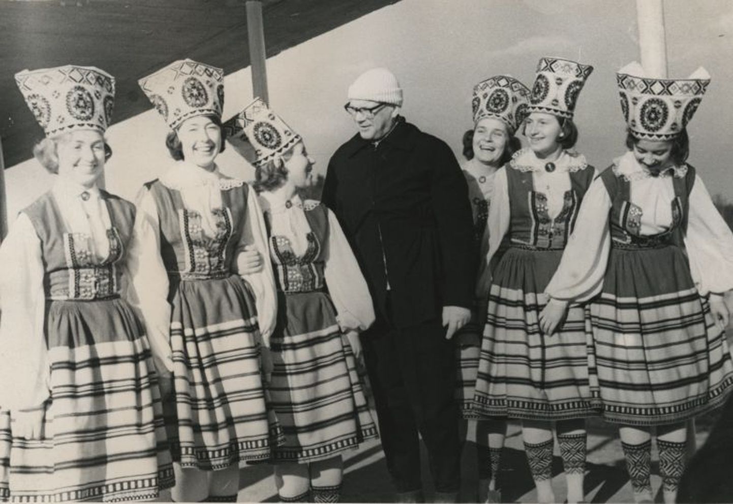 Soome president Urho Kaleva Kekkonen Tartus, 12. märtsil 1964