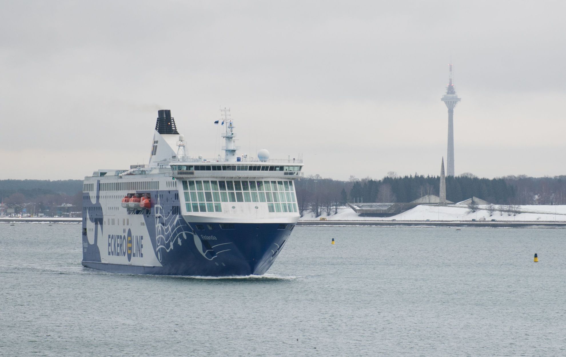 Eckerö Line'i uus alus MS Finlandia teeb täna oma avareisi