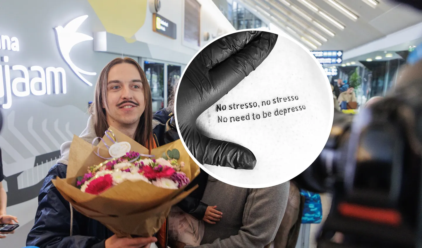 Tommy Cashi euroloost inspireeritud tätoveering.