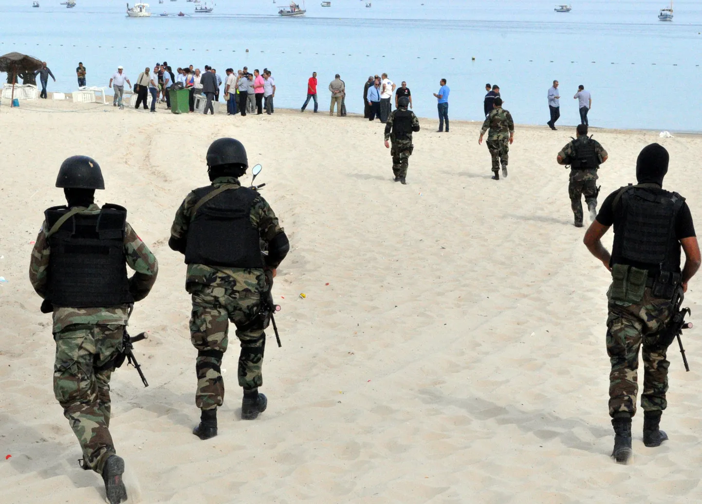 Tuneesia julgeolekutöötajad Sousse´is.