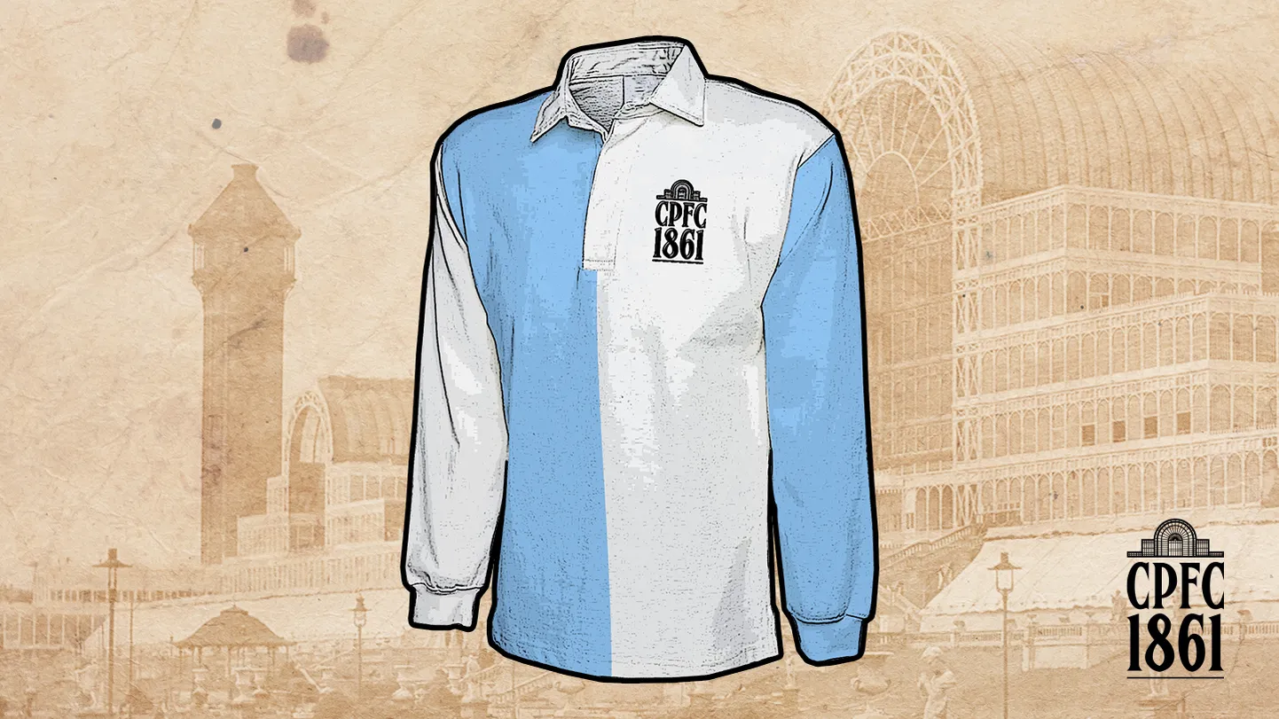 "Crystal Palace" vienības vēsturiskais spēļu krekls.