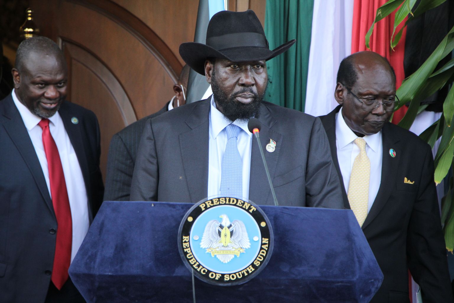 Lõuna-Sudaani president Salva Kiir Mayardit.