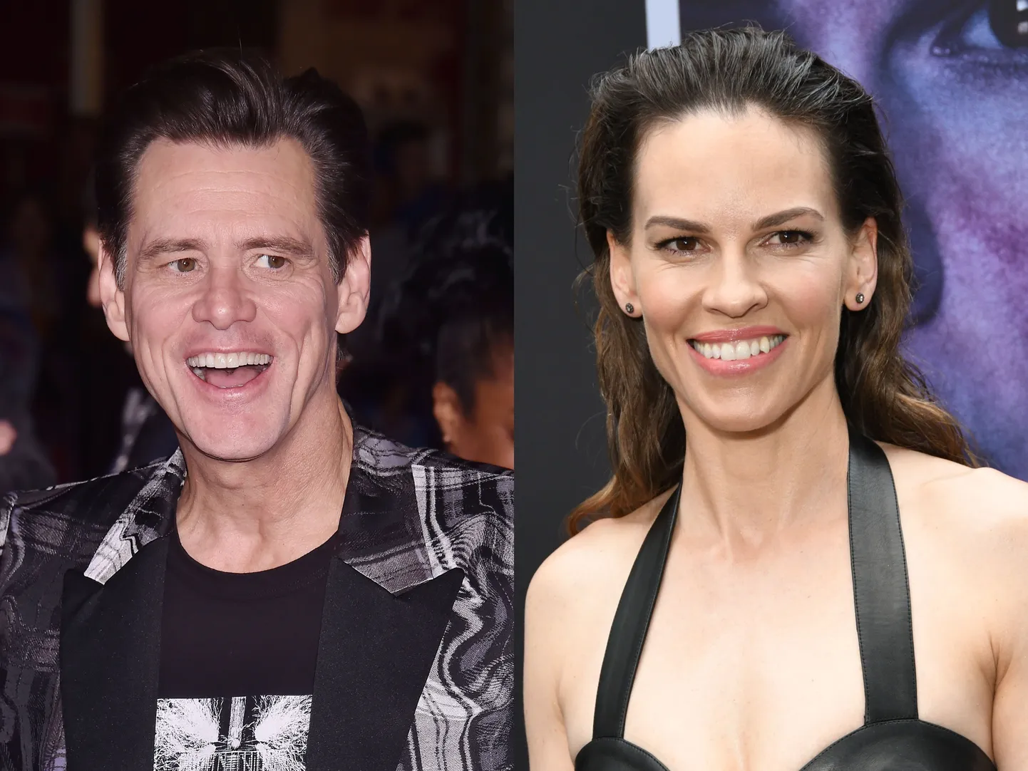 Jim Carrey (vasakul), Hilary Swank (paremal).